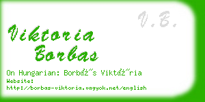 viktoria borbas business card